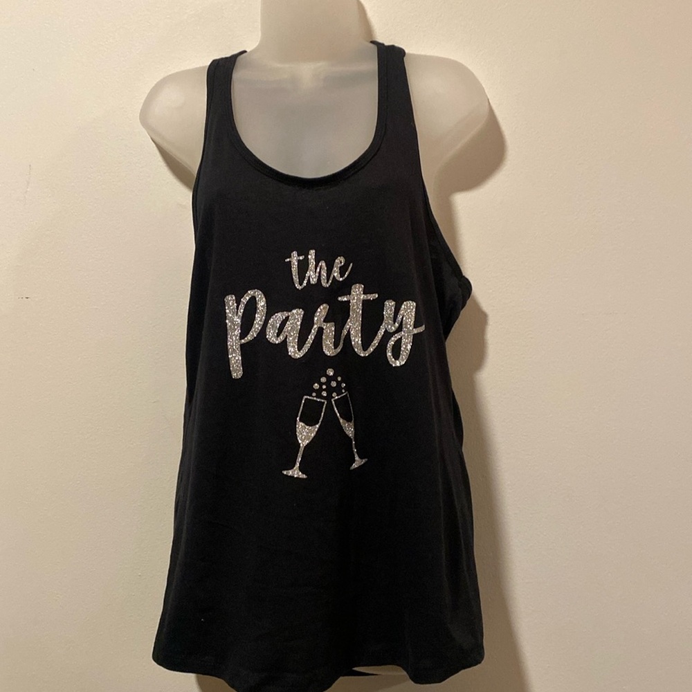 Womens “the party” bachelorette tank top